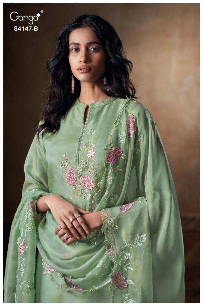 Ganga Diyara 4147 Bulk salwar kameez suppliers