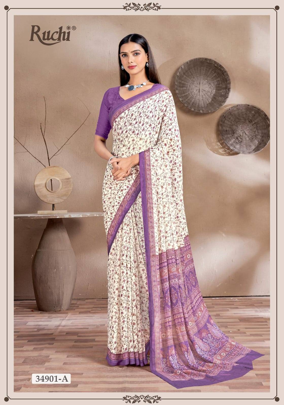 Ruchi Star Chiffon 161  Wholesale saree manufacturers in Delhi