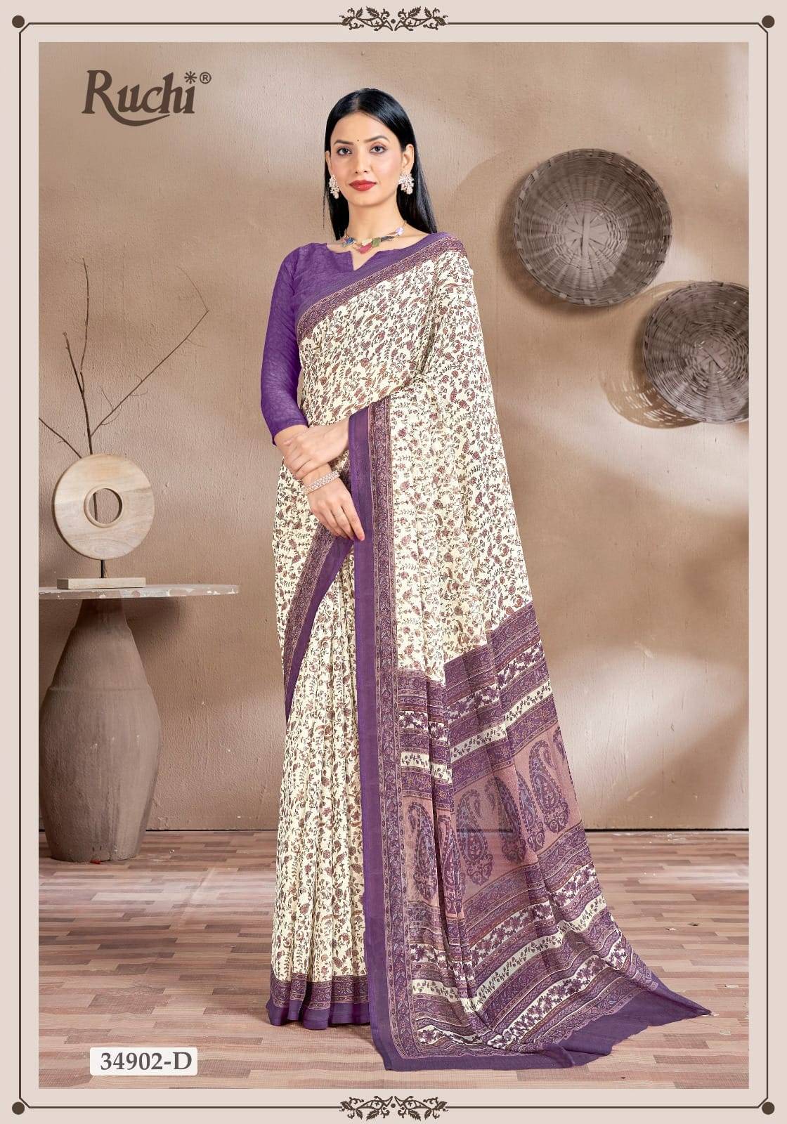 Ruchi Star Chiffon 161  Wholesale saree manufacturers in Delhi