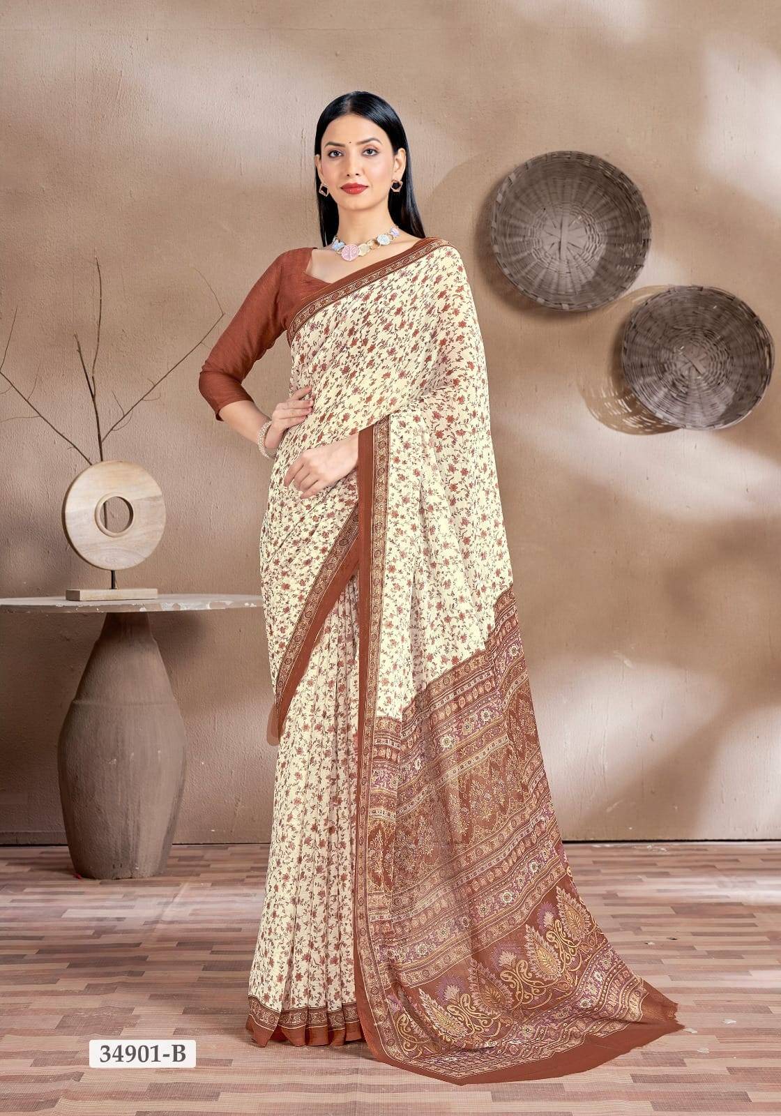 Ruchi Star Chiffon 161  Wholesale saree manufacturers in Delhi