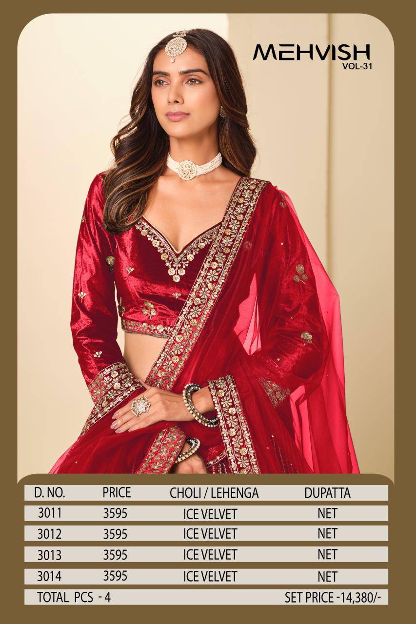 Mehvish Vol 31 Lehengha choli wholesale market in Surat