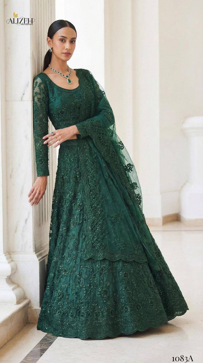 Alizeh Bridal Heritage Colours 1083 Lehengha choli wholesale price in Gujarat