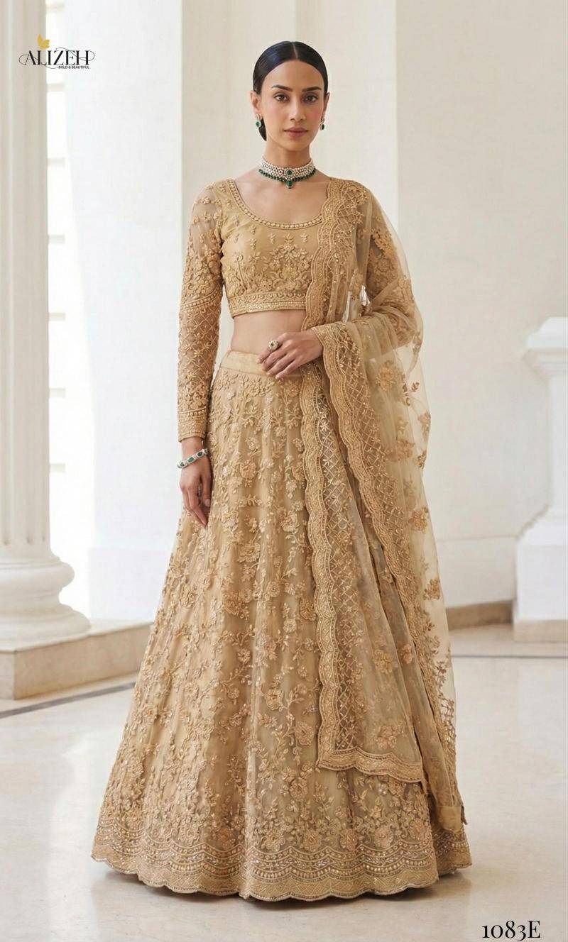 Alizeh Bridal Heritage Colours 1083 Lehengha choli wholesale price in Gujarat