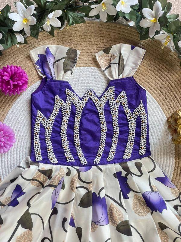 KAMALAM Silk Blue Gown market in Delhi 