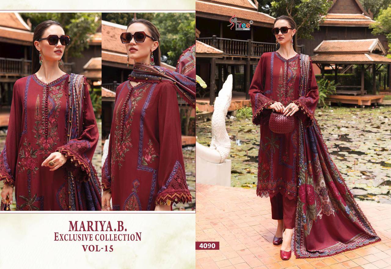 Shree fab maria b exclusive collection vol-15 Best Salwar Kameez wholesale market in Kolkata