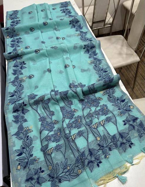 Akshara chanderi cotton Kolkata saree wholesale market