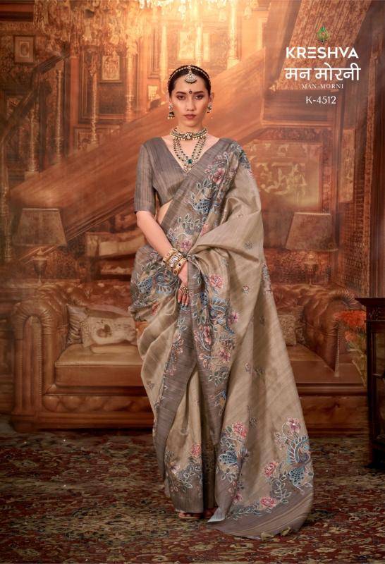 Kreshva man-morni silk Kolkata saree wholesale suppliers