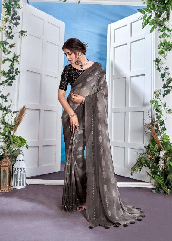 Stavan jhanka Designer sarees wholesale in Kolkata