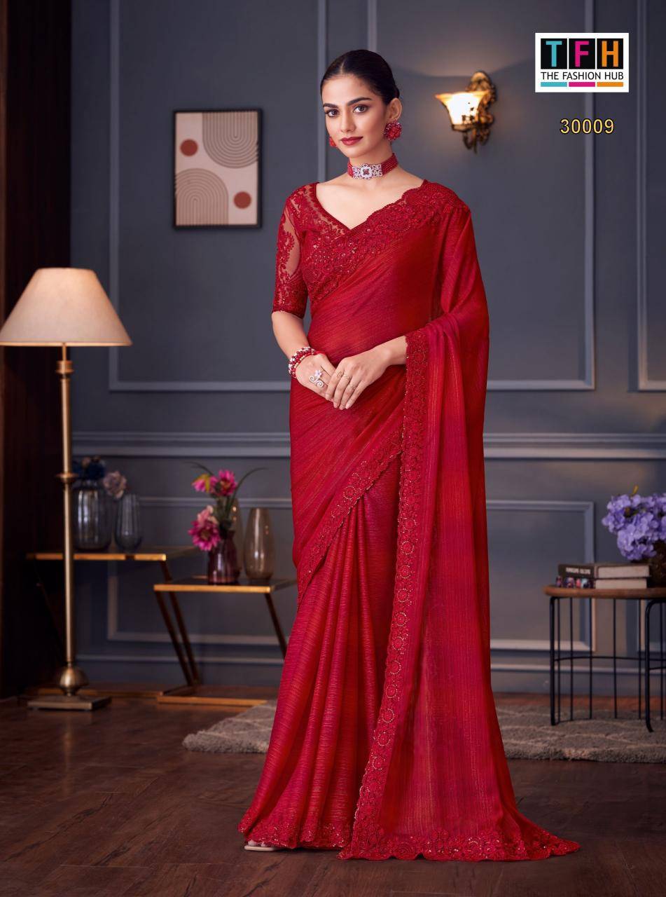 TFH silver screen 20th silk  Wholesale saree dealers in Delhi