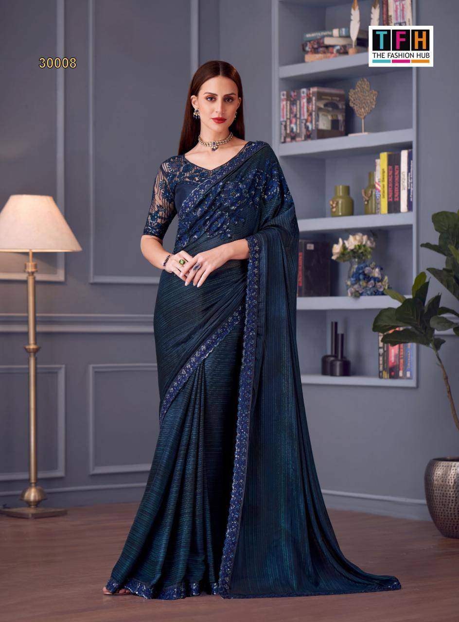TFH silver screen 20th silk  Wholesale saree dealers in Delhi