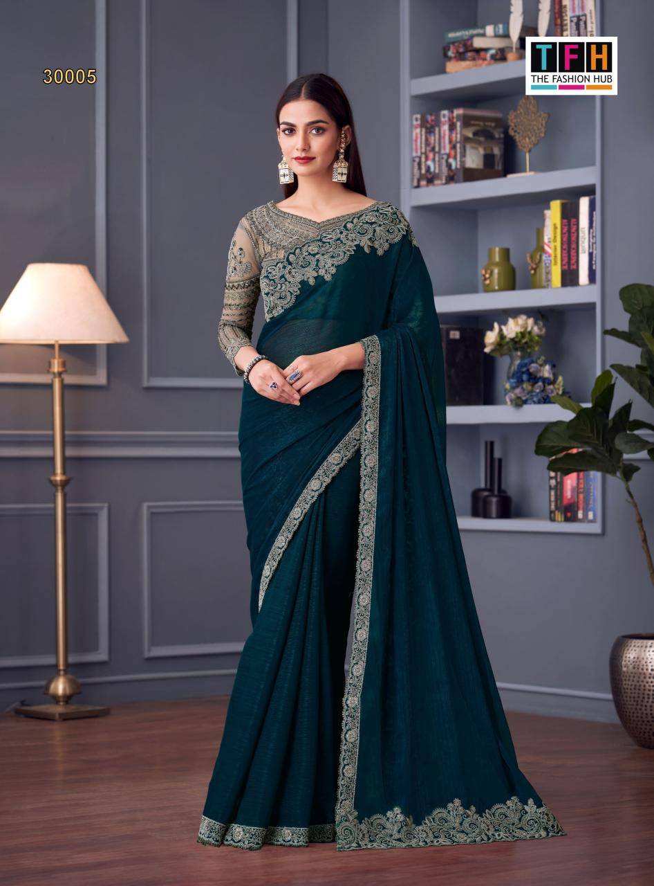 TFH silver screen 20th silk  Wholesale saree dealers in Delhi