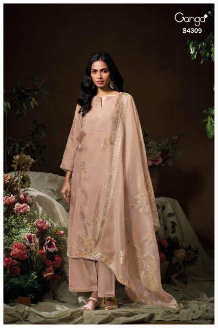 Ganga maisha 4309 Wholesale dress materials suppliers in Surat