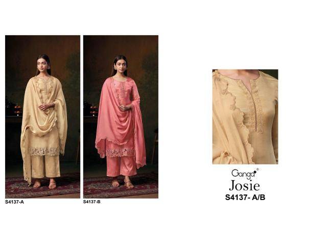 Ganga josie 4137 Surat dress materials manufacturer