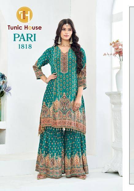 Tunic house pari-sharara Designer Salwar Suits Wholesale