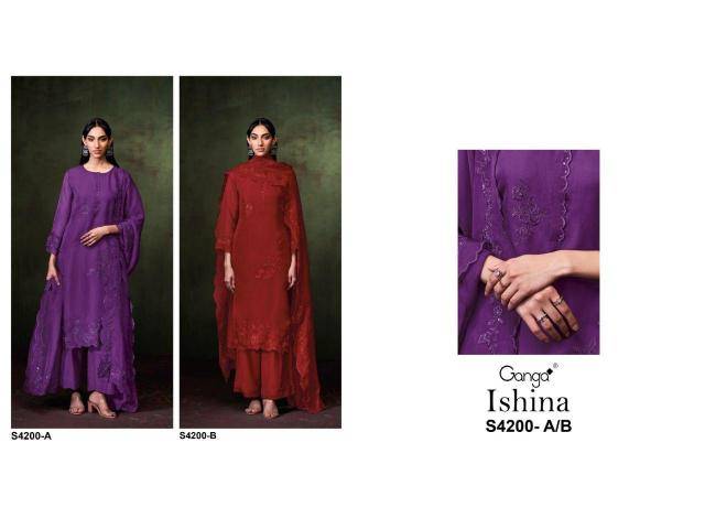 Ganga ishina 4200 Bulk dress material in Ahmedabad