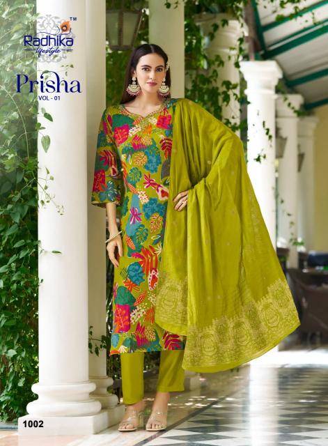 Radhika lifestyle prisha vol 1 Surat kurti manufacturers