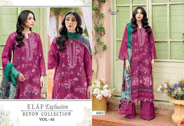 Shree fabs elaf exclusive rayon collection vol- 1 Salwar Kameez wholesaler