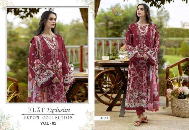 Shree fabs elaf exclusive rayon collection vol- 1 Salwar Kameez wholesaler