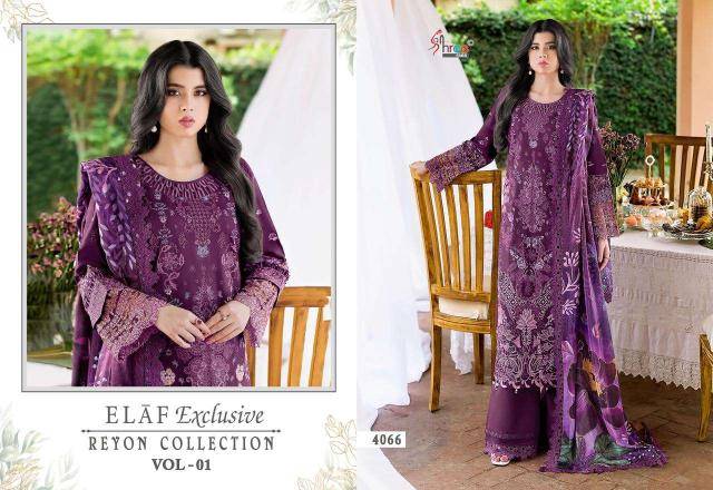 Shree fabs elaf exclusive rayon collection vol- 1 Salwar Kameez wholesaler