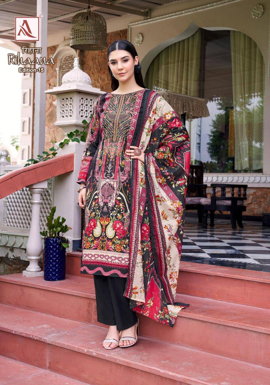 Alok suit rihaana-15 Wholesale dress materials in Kolkata
