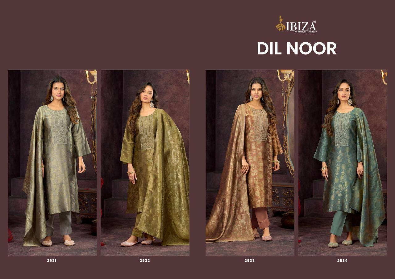 Ibiza dil noor Designer dress materials in Kolkata