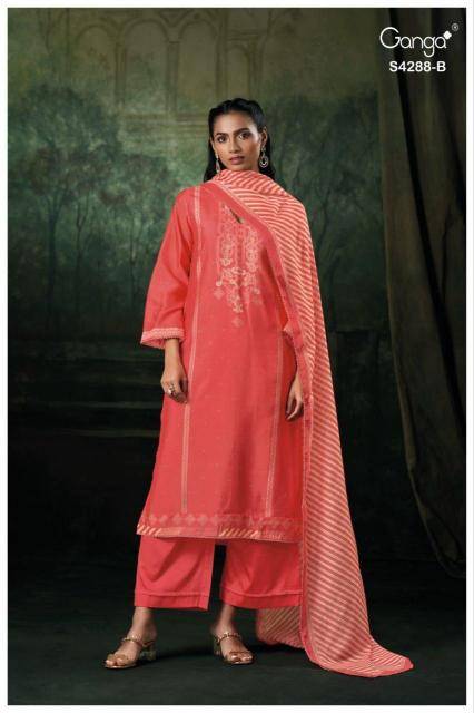 Ganga zamira 4288 Latest dress materials in Kolkata