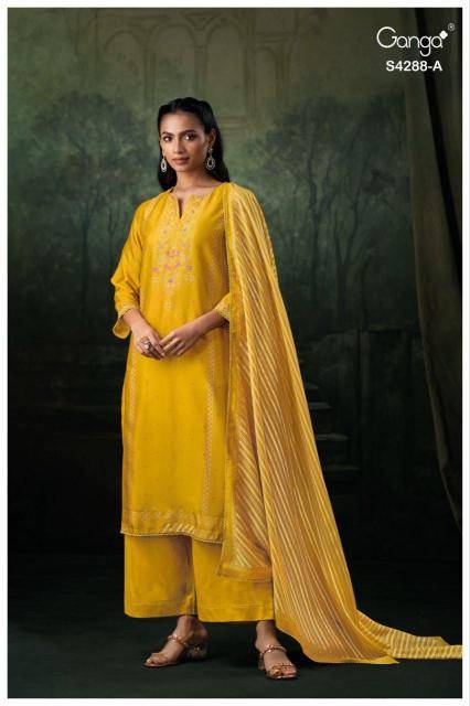 Ganga zamira 4288 Latest dress materials in Kolkata
