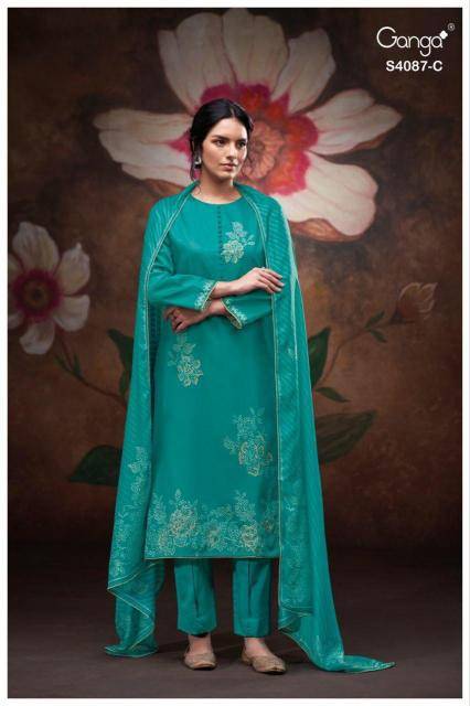 Ganga jaashvi 4087 Wholesale market for dress materials in Kolkata