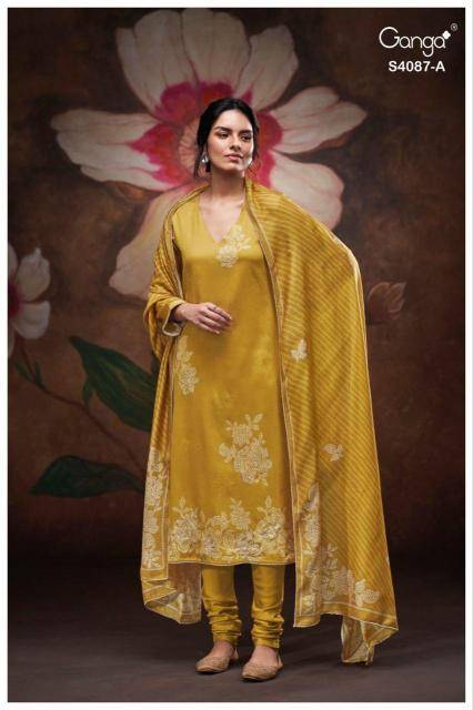 Ganga jaashvi 4087 Wholesale market for dress materials in Kolkata