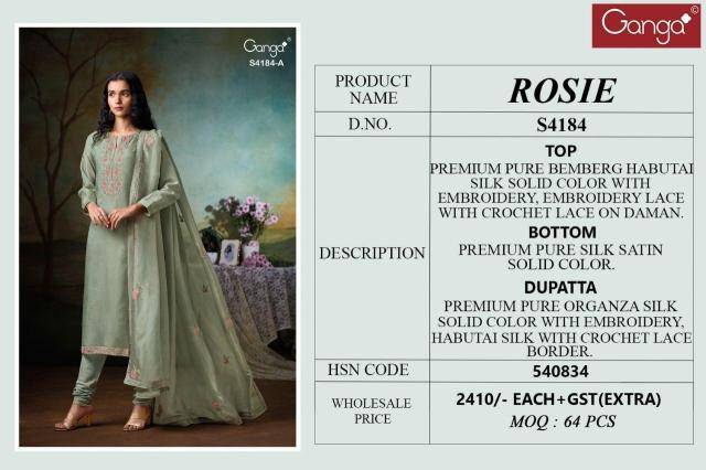 Ganga rosie 4184 Bulk dress materials Kolkata