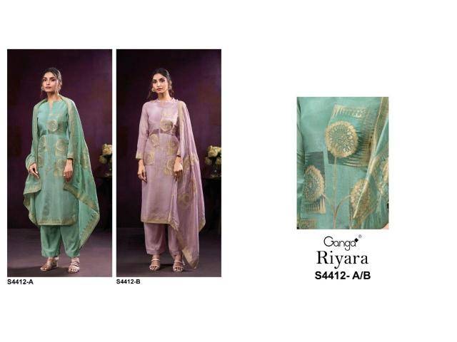 Ganga riyara 4412 Dress material suppliers in Delhi