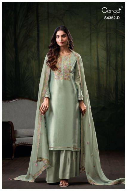 Ganga chayana 4352 Designer dress materials in Delhi