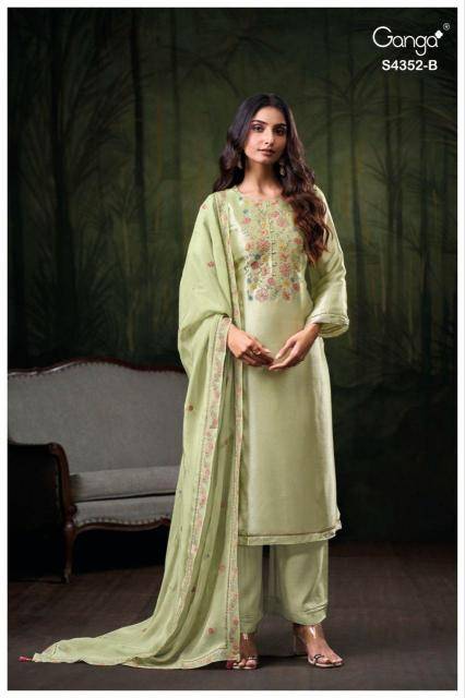 Ganga chayana 4352 Designer dress materials in Delhi