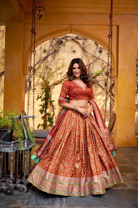 SOWMYA Tasar Silk ROG Traditional lehenga choli wholesale suppliers in Ahmedabad