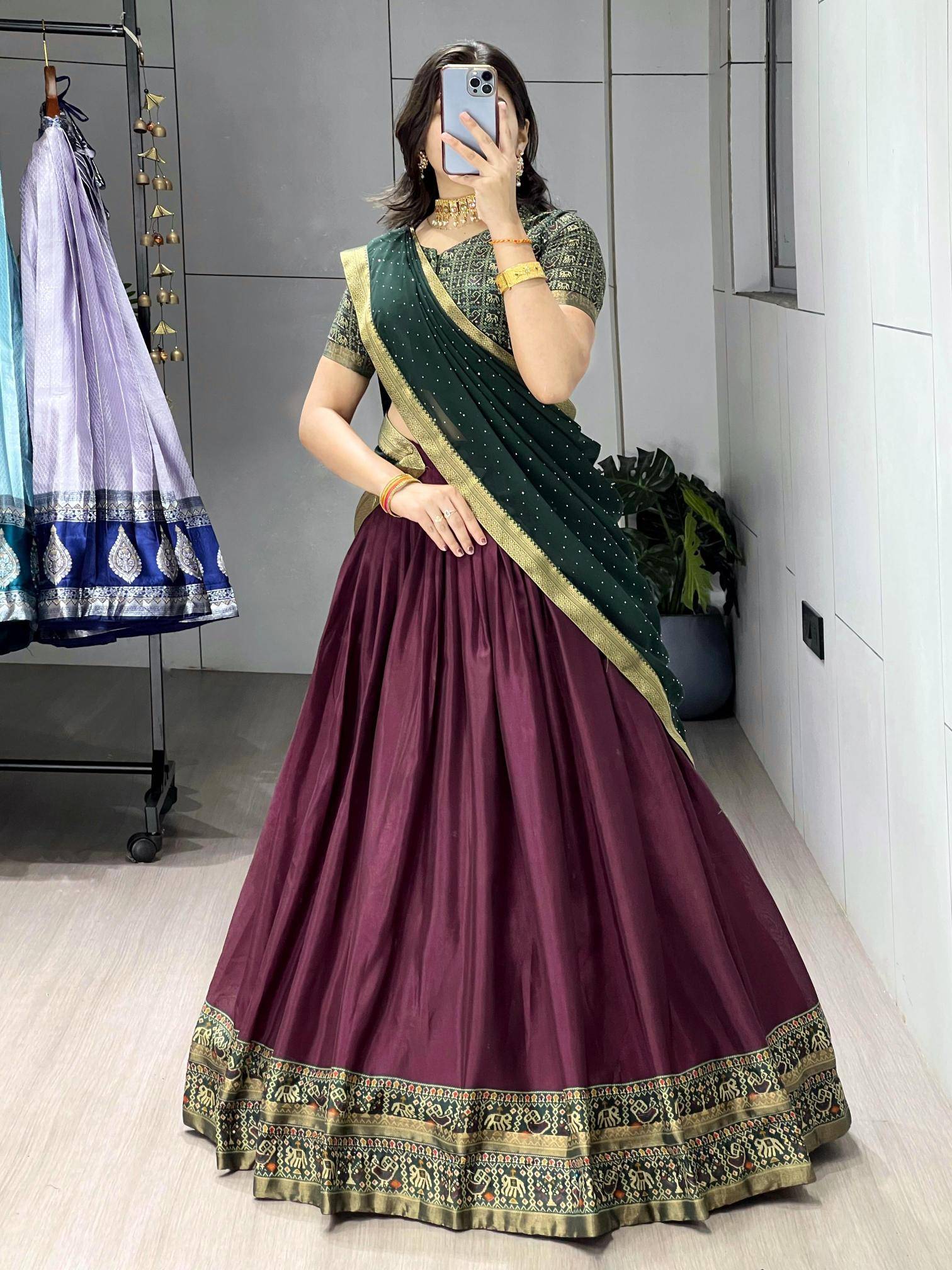 GRTN 8225 JAMWINE Cotton Partywear lehenga choli wholesale market in Ahmedabad