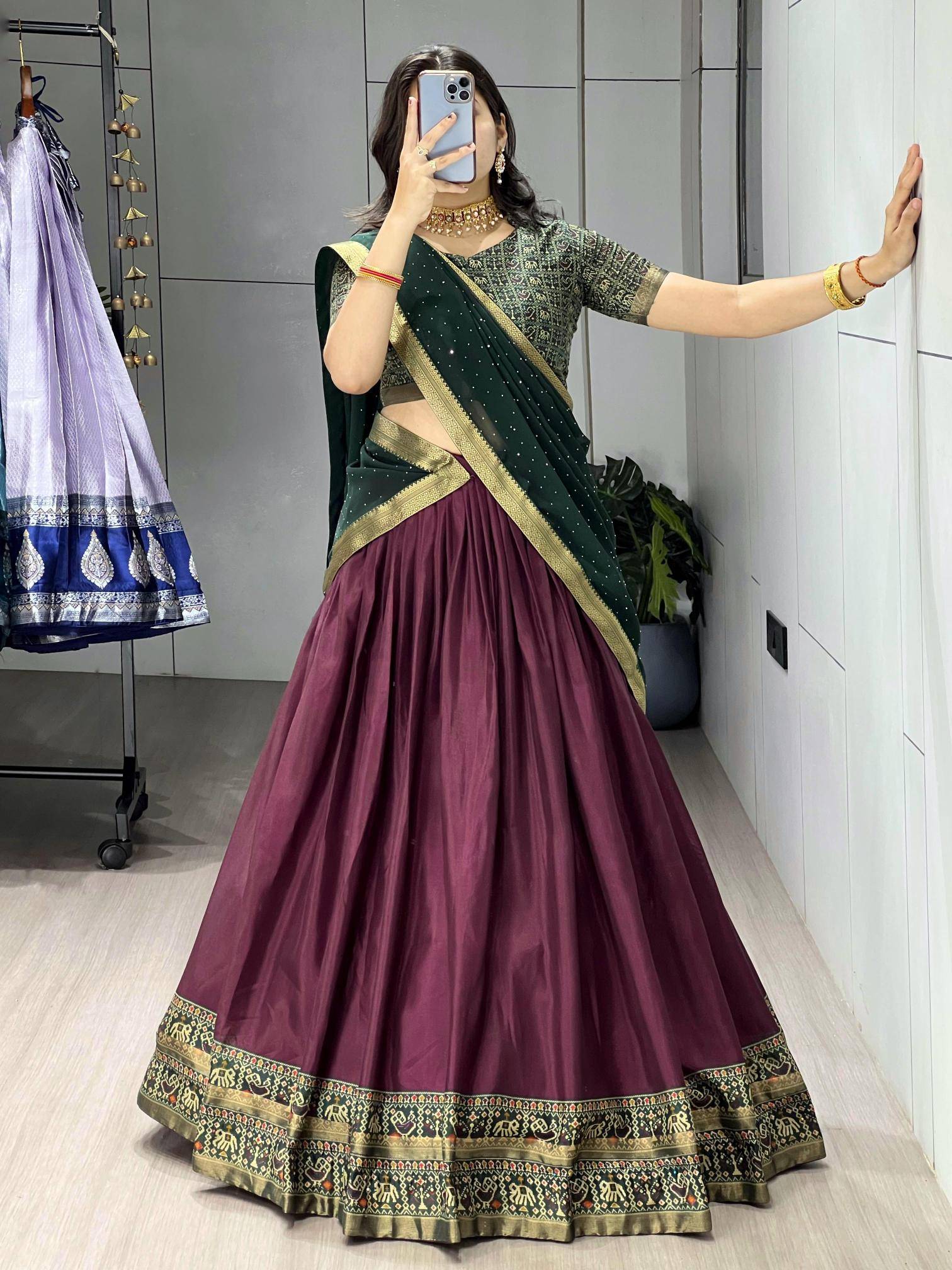 GRTN 8225 JAMWINE Cotton Partywear lehenga choli wholesale market in Ahmedabad