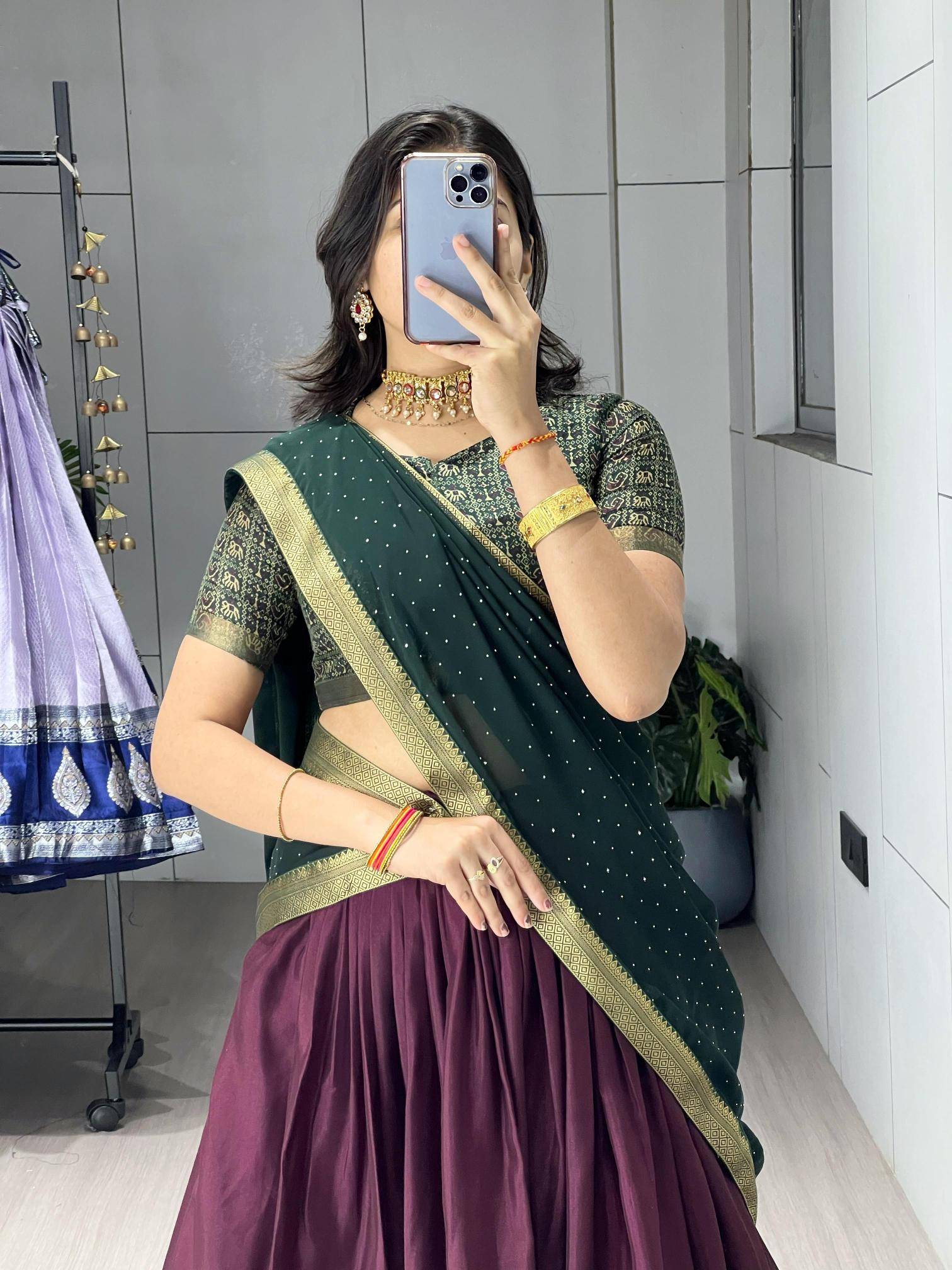 GRTN 8225 JAMWINE Cotton Partywear lehenga choli wholesale market in Ahmedabad