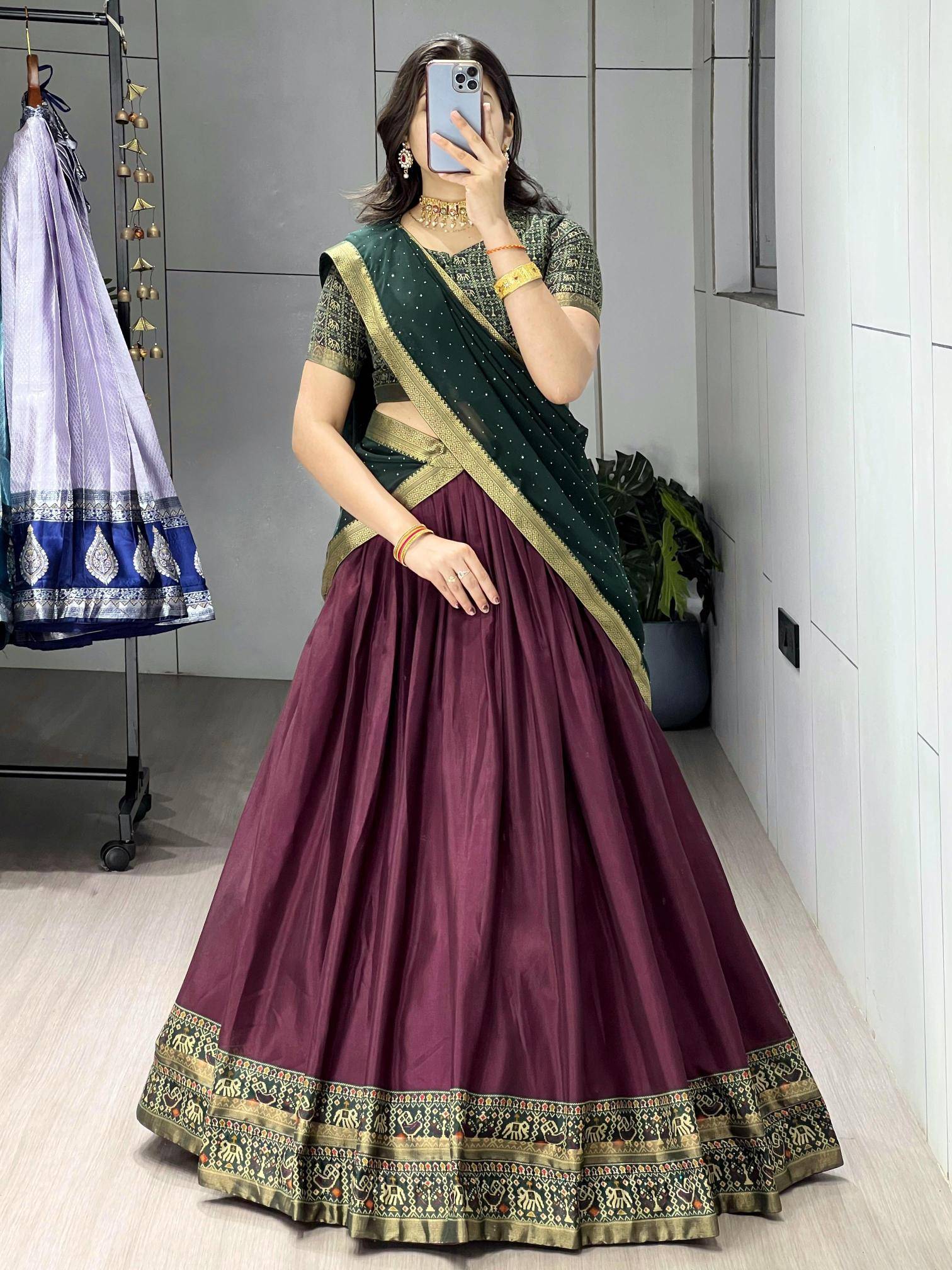 GRTN 8225 JAMWINE Cotton Partywear lehenga choli wholesale market in Ahmedabad