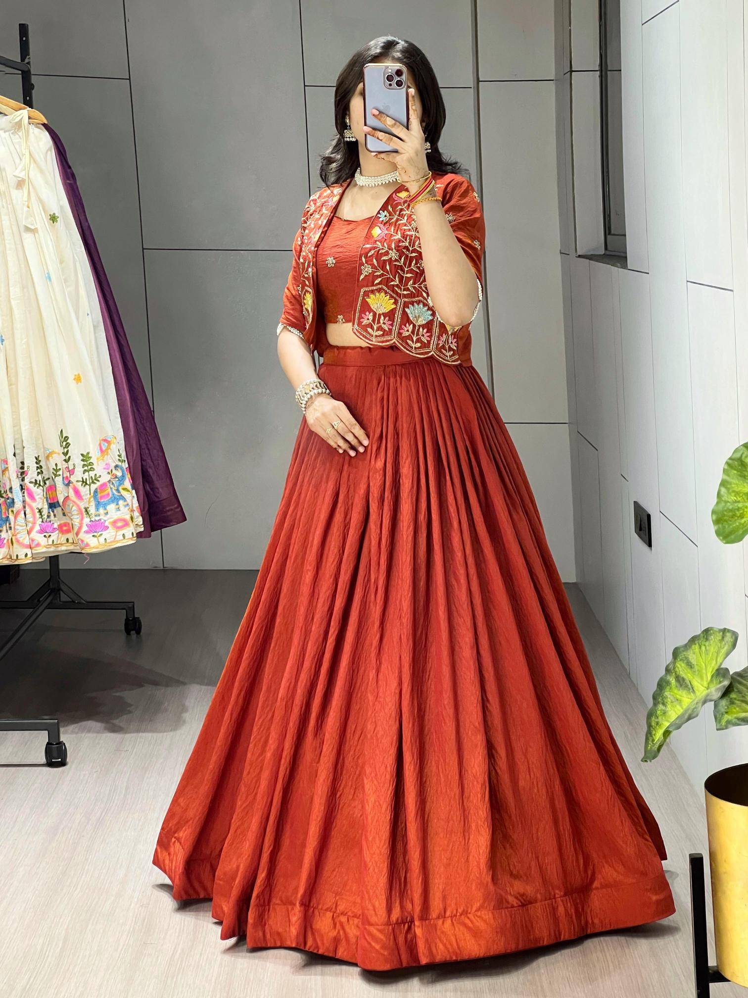 GRTN 8228 Vichitra RSTORG Wholesale lehenga choli for wedding trousseau