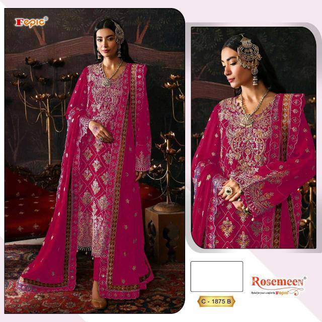 Fepic rosemeen c- 1875 Wholesale market for unstitched salwar kameez