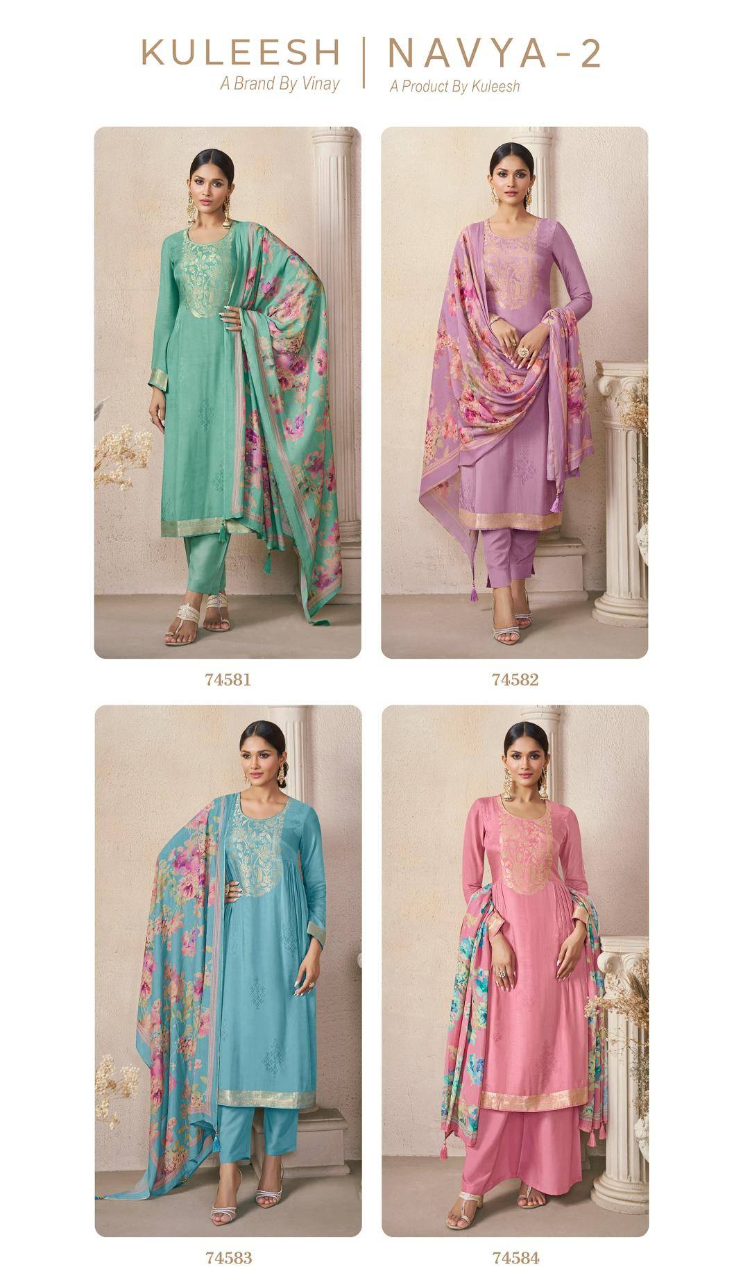 Vinay kuleesh navya-2 Dress material wholesalers in Mumbai