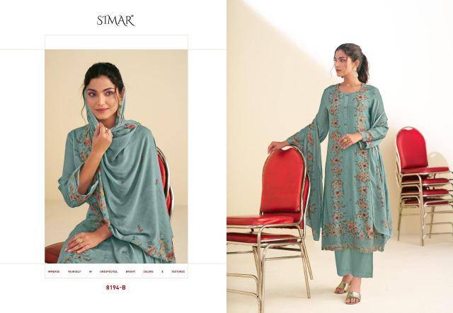 Glossy simar shiza Dress material suppliers in Mumbai