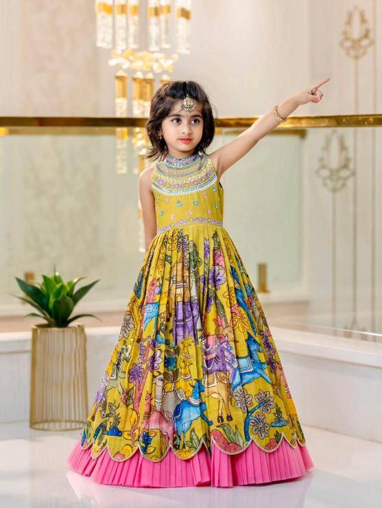 Launching New Collection GOWN Chinon Surat children clothing market