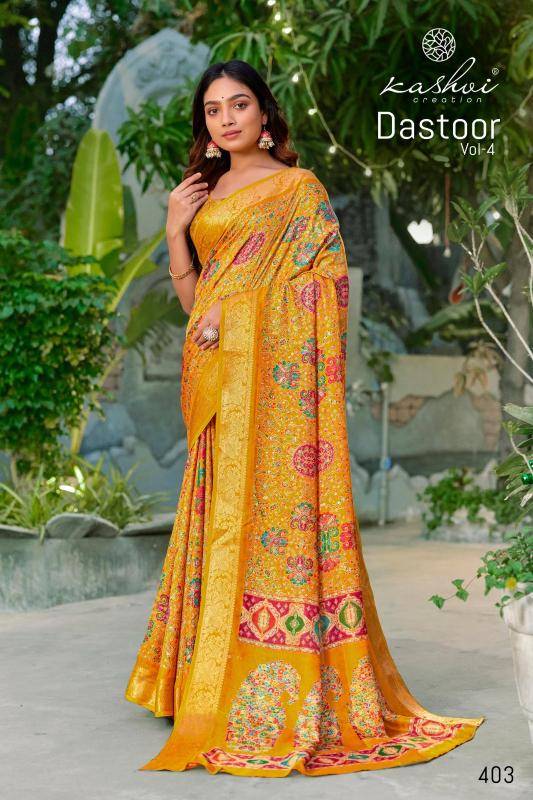 Kashvi dastoor vol 04 Saree manufacturers in Ahmedabad