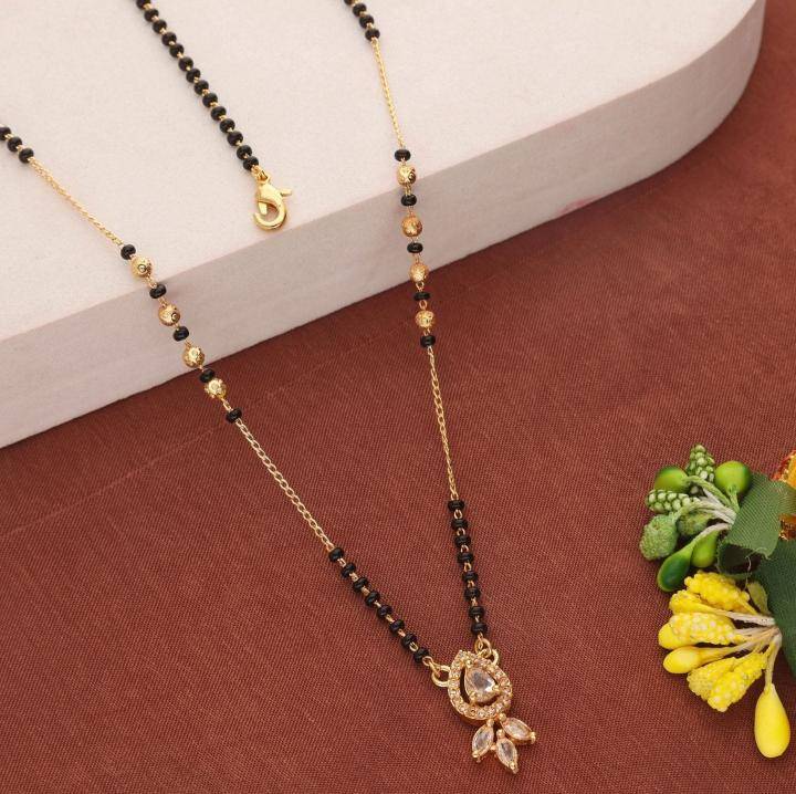Fancy gold manglsutra 2045 Artificial silver mangalsutra
