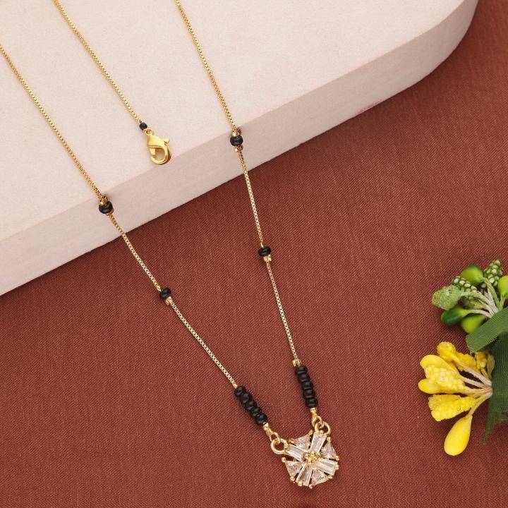 Micro gold polish manglsutra 2037 Ethnic mangalsutra suppliers in Delhi