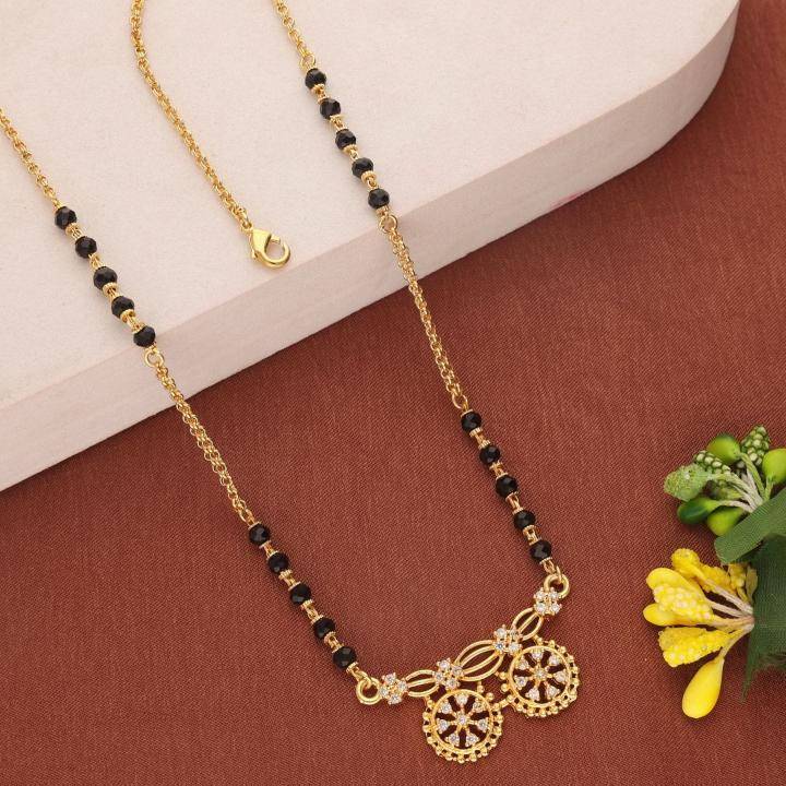 Micro gold polish manglsutra 2038 Traditional mangalsutra wholesalers