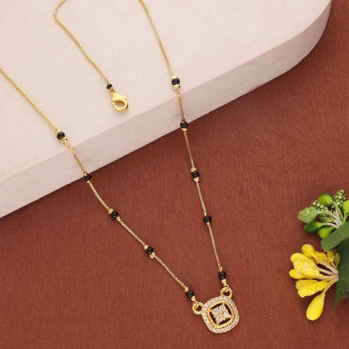 Micro gold polish manglsutra 2033 Temple jewellery mangalsutra in Delhi