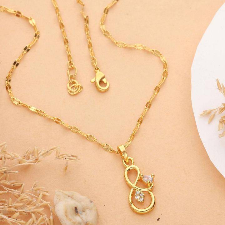 Micro gold polish chain pendant 680 Chain pendants for women