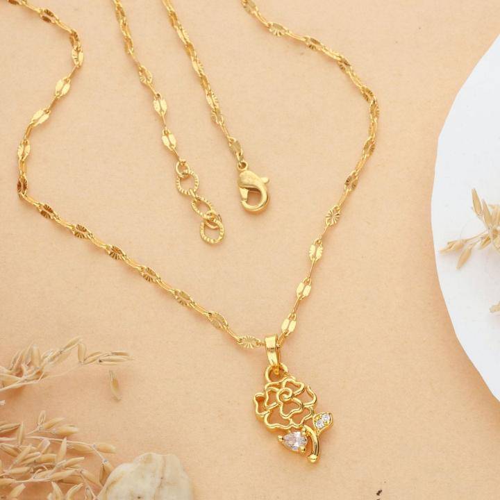 Micro gold polish chain pendant 678 Costume jewellery pendants